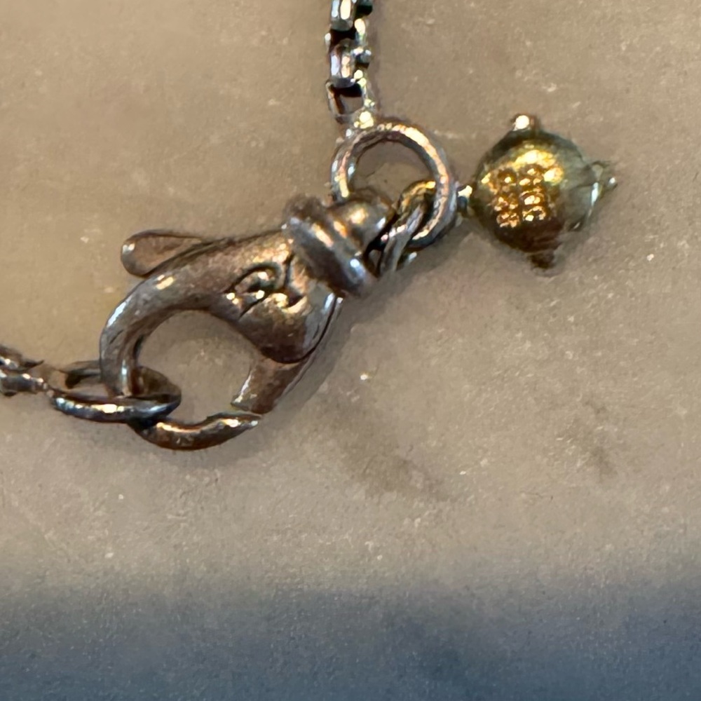 ✨David Yurman Small Box Chain Layering Necklace 72in with 14kt Accent✨ - Picture 6 of 6